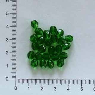 Skleněné ohňovky 6mm tm. zelená (25ks)