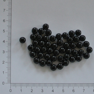 Skleněné kuličky 6mm černá (50ks)