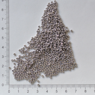 Toho 11/0 pernament finish galvanized gunmetal gray 10g
