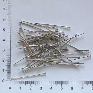 Ketlovací nýty 3,5cm x 0,8mm- platina (50ks)