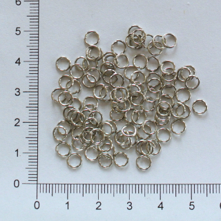 Kroužky 5mm - platina (50ks)