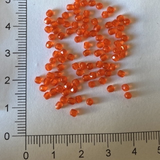Skleněné ohňovky 2 mm oranžovočervená (100ks)