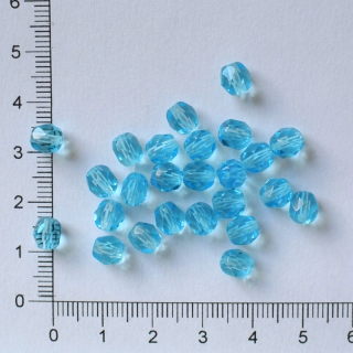 Skleněné ohňovky 6mm modrý tyrkys (25ks)