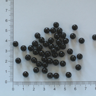 Plastová kulička 6mm černá (50ks)