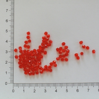 Skleněné ohňovky sv. červené 3mm (100ks)