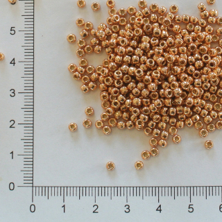 Toho 8/0 Pernament Finish Galvanized Rose Gold 10g