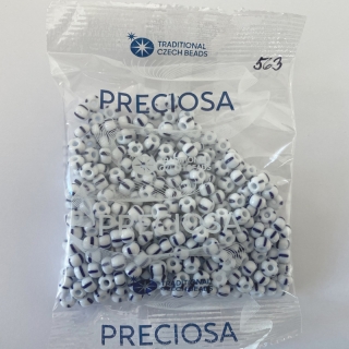 Rokajl bílý modrý pruh 4/0