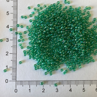 Toho 11/0 Transparent Rainbow DK Peridot 10g