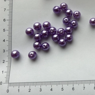 Plastová kulička 8mm fialová (25ks)