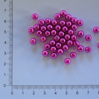 Plastová kulička 6mm fuchsiová (50ks)