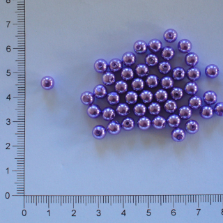 Plastová kulička 6mm fialová (50ks)