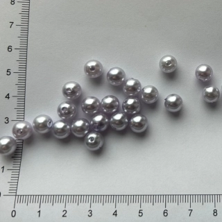 Plastová kulička 8mm sv. fialová (25ks)