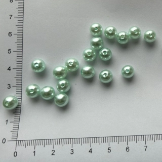 Plastová kulička 8mm sv. mentolová (25ks)