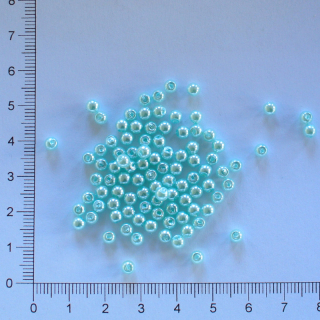 Plastová kulička 4mm mentol (100ks)