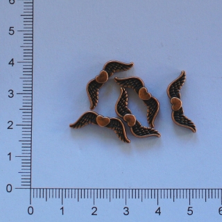 Kovová křidýlka 20x7mm měděná (5ks)
