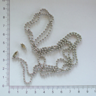 Kuličkový řetízek 316L + 2 spojky (1m)