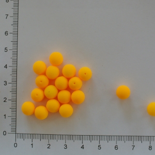 Skleněné kuličky 8mm NEON pomeranč (20ks)