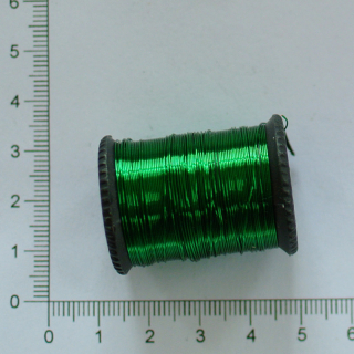 Dekorační měděný lakovaný drát tm. zelená 0,3mm (návin 8m)