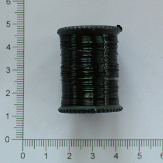 Dekorační měděný lakovaný drát černá 0,3mm (návin 8m)