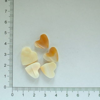 Perleť srdce 15x15mm