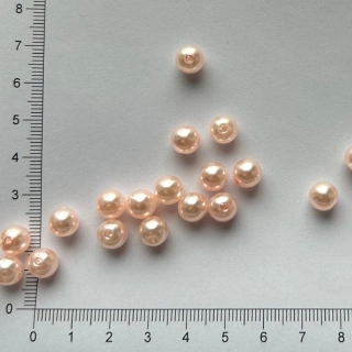 Plastová kulička 8mm růžová (25ks)