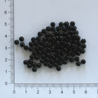 Skleněné kuličky 4mm černá(100ks)