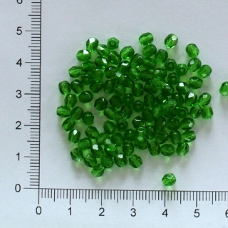 Skleněné ohňovky 4mm tm. zelená (100ks)