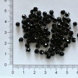 Skleněné ohňovky 4mm černá (100ks)